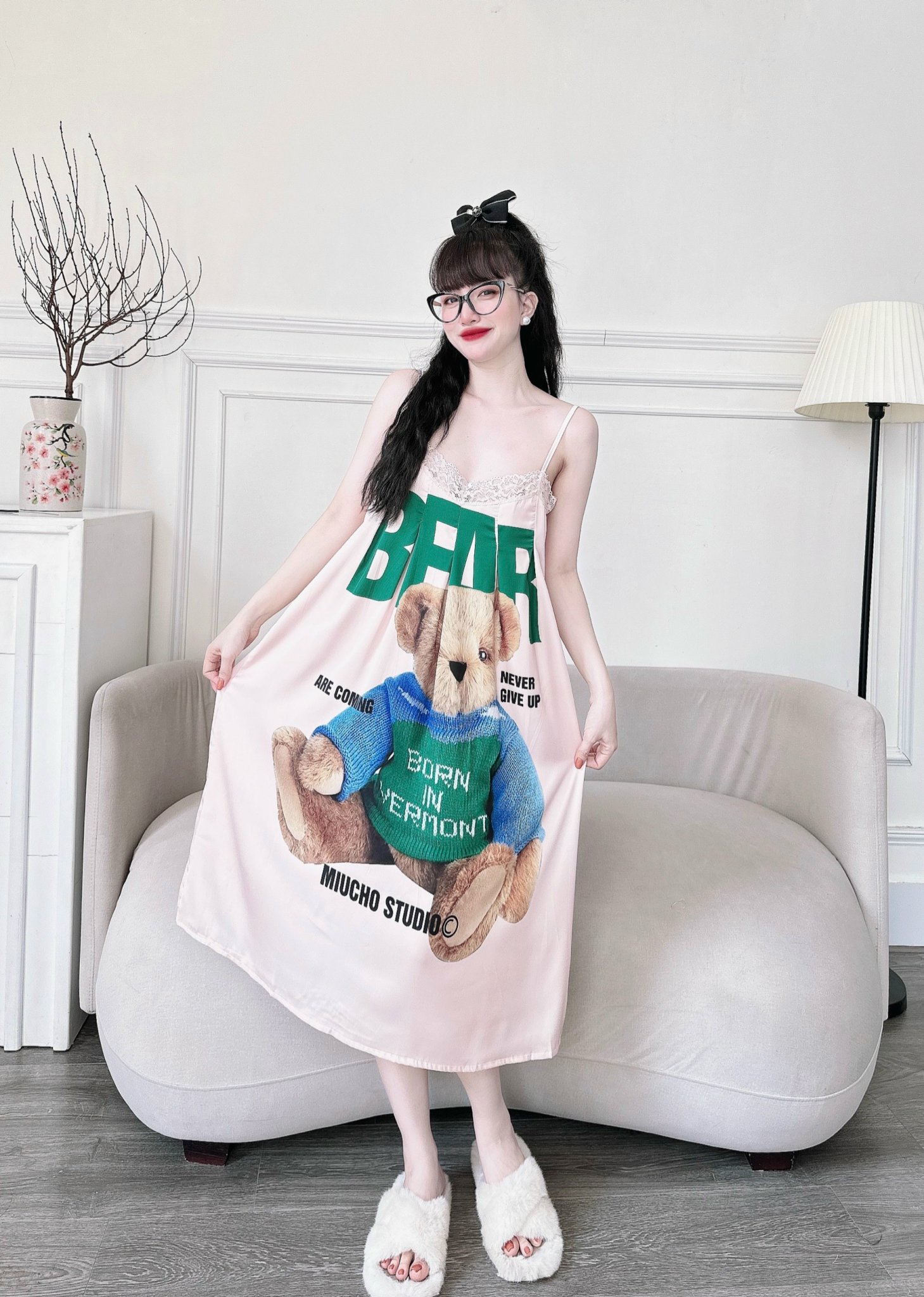 ĐẦM LỤA XẾP LY THIẾT KẾ CAO CẤP