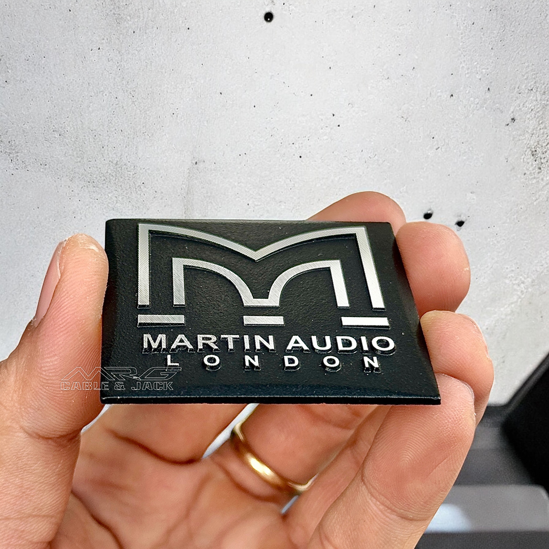 Tem Loa Martin 5cm x 5cm, giá 1 cặp, tem loa nhôm