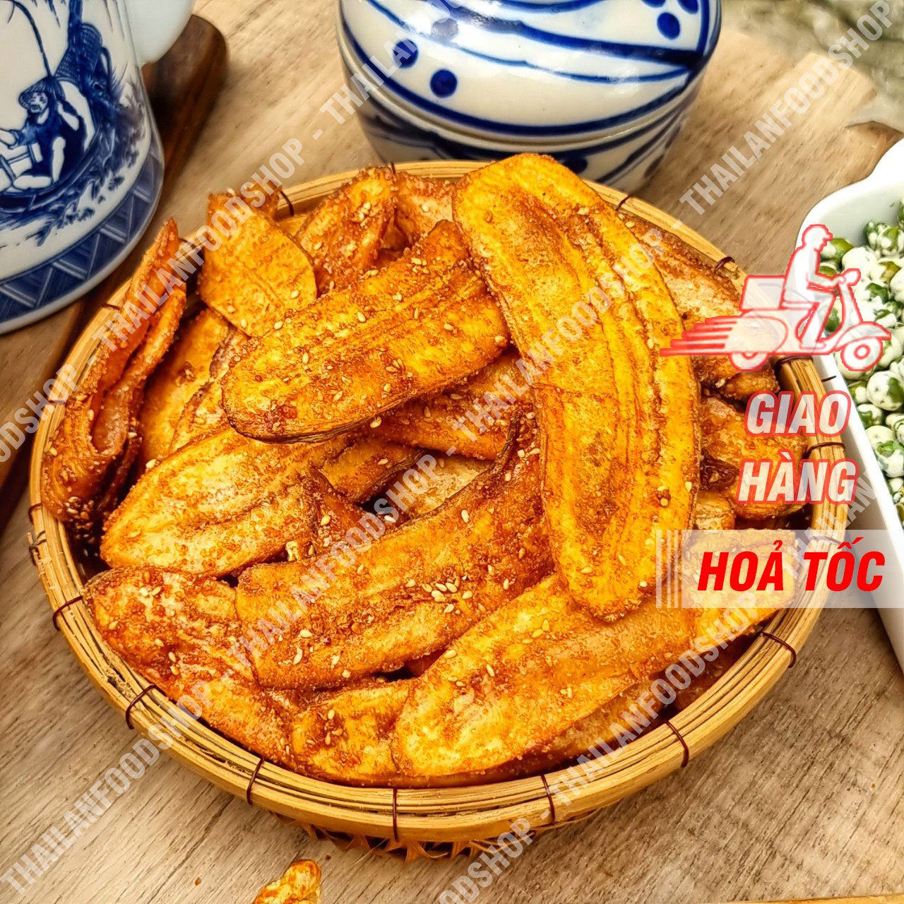 Chuối Sấy Mè Gừng Túi 500Gram