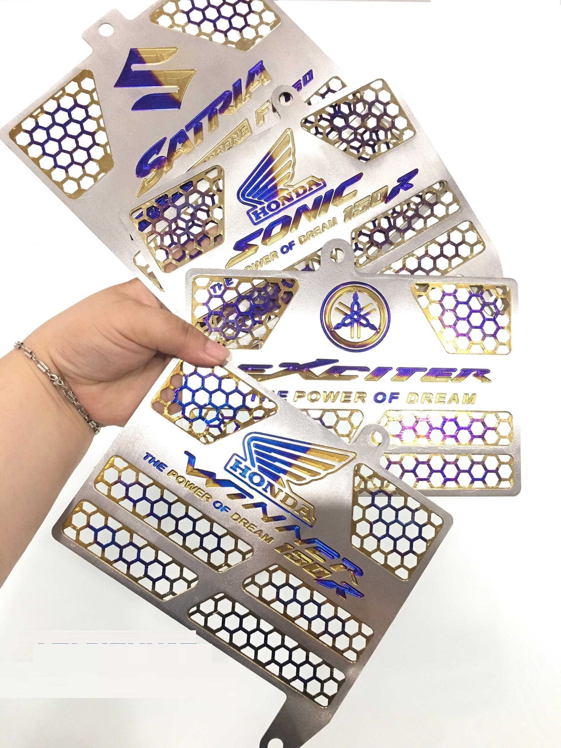 [HCM]CHE KÉT NƯỚC TITANIUM CHO EXCITER 150 WINNER SONIC VARIO SATRIA FI