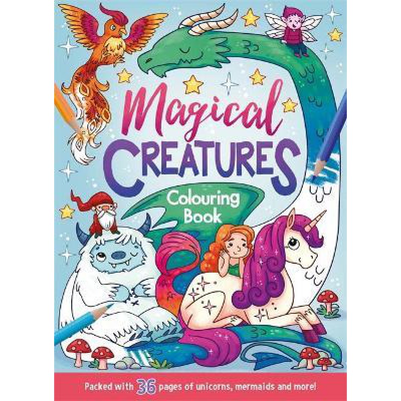 Awesome Colouring 4: Magical creatures coloring book-bookmedi