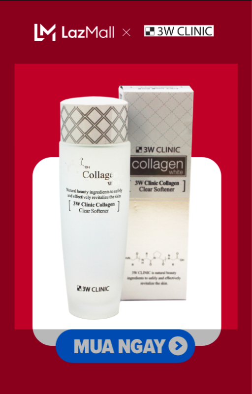Nước Hoa Hồng 3W Clinic Collagen White Clear Softener 150ml giá rẻ