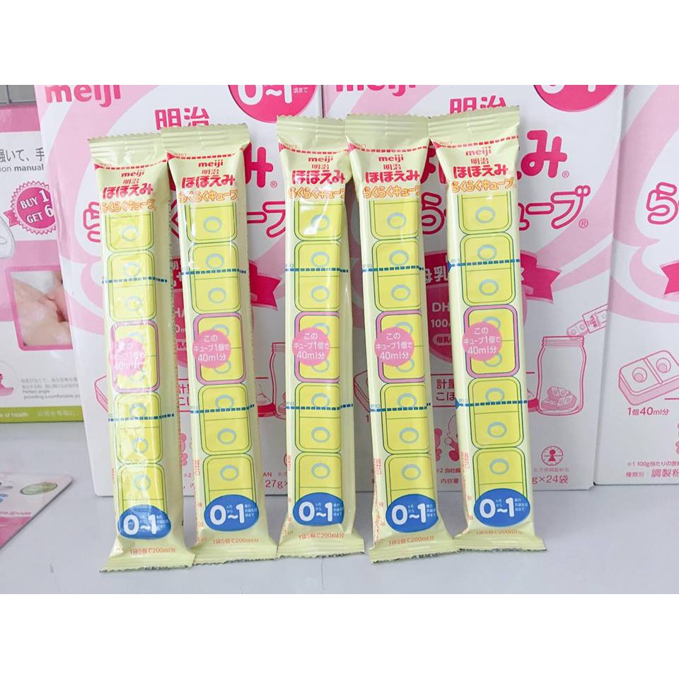 [HCM]Thanh sữa (lẻ) Meiji Nhật số 0 (27g)