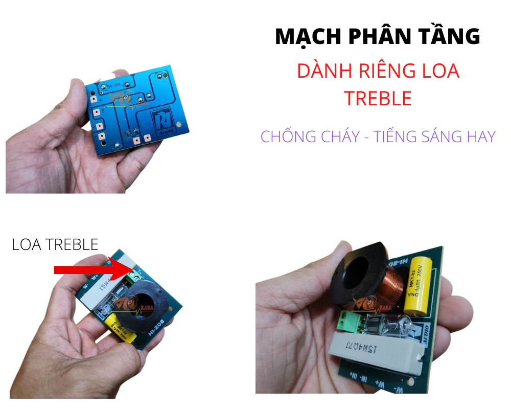 Mạch phân tần treble hi-208 dành riêng cho loa treble 450, 750, 850