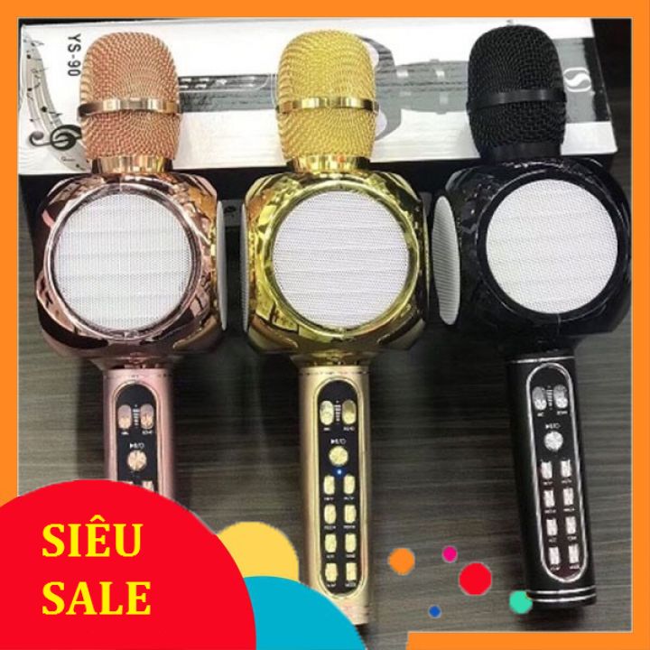 MIC KARAOKE BLUETOOTH YS – 90 – ÂM THANH MẠNH MẼ