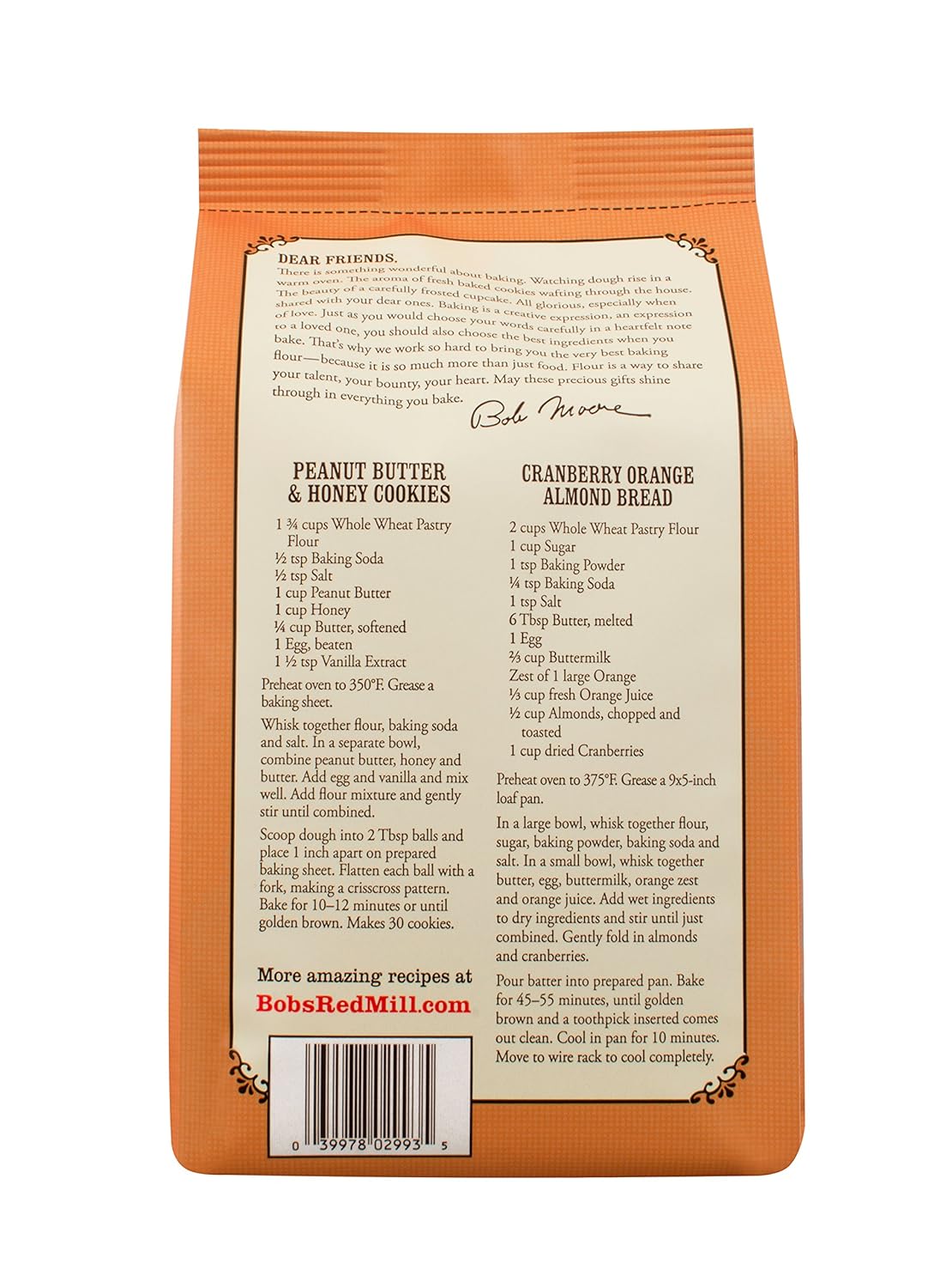 Bột mì nguyên cám lúa mì mềm (Organic Whole Wheat Pastry Flour) - Bob's Red Mill - 2.27kg