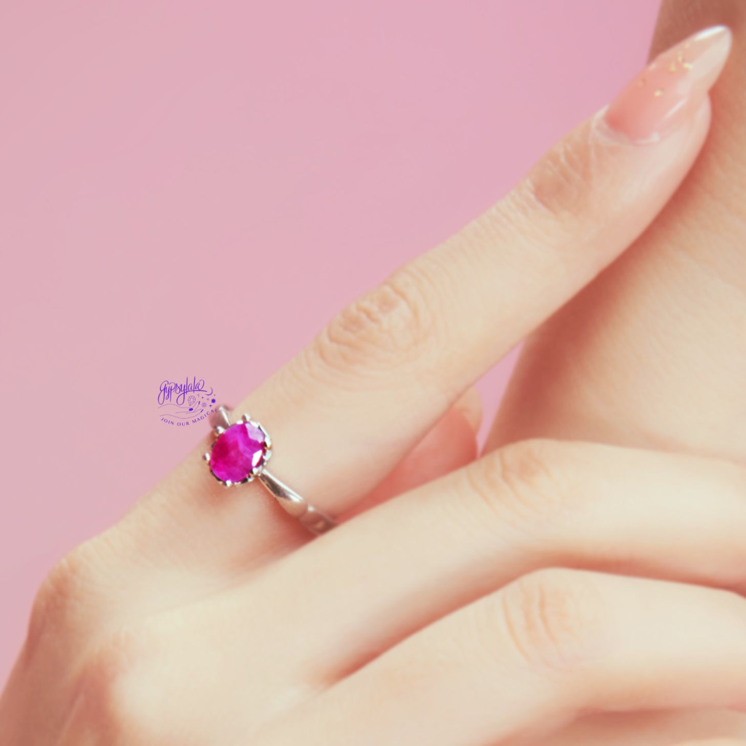 Nhẫn Bạc 925 Flower Đá Thiên Nhiên SP005090 Gypsy.lala