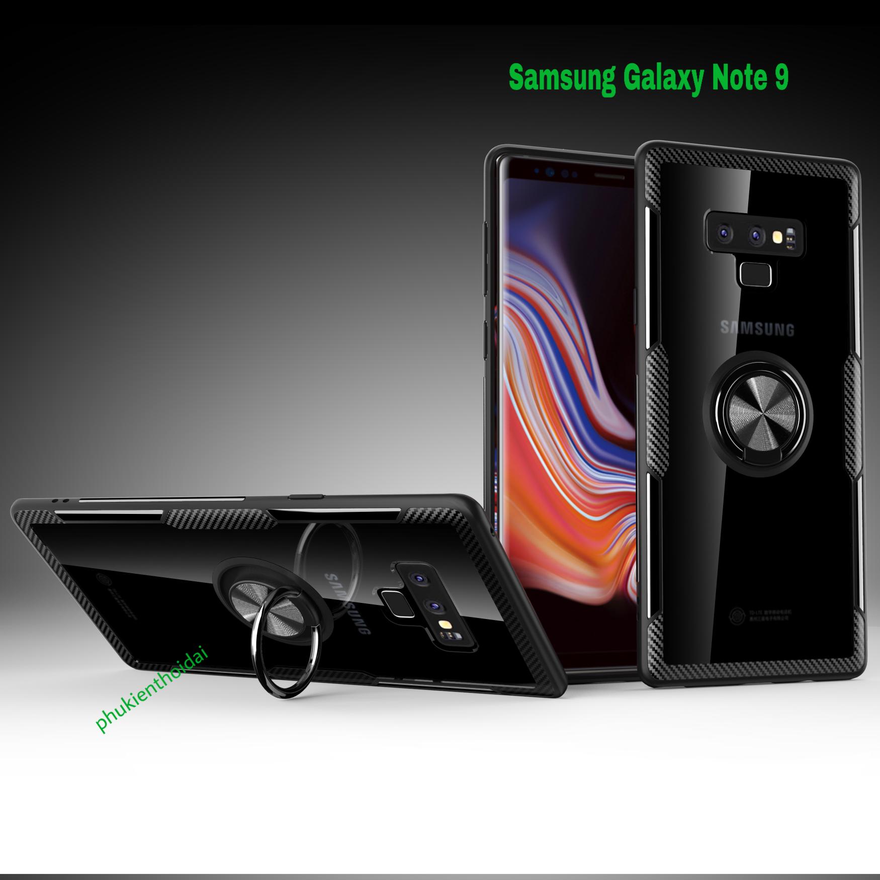 Ốp lưng Samsung Galaxy Note 9 chống sốc giá đỡ mặt lưng trong viền màu cao cấp