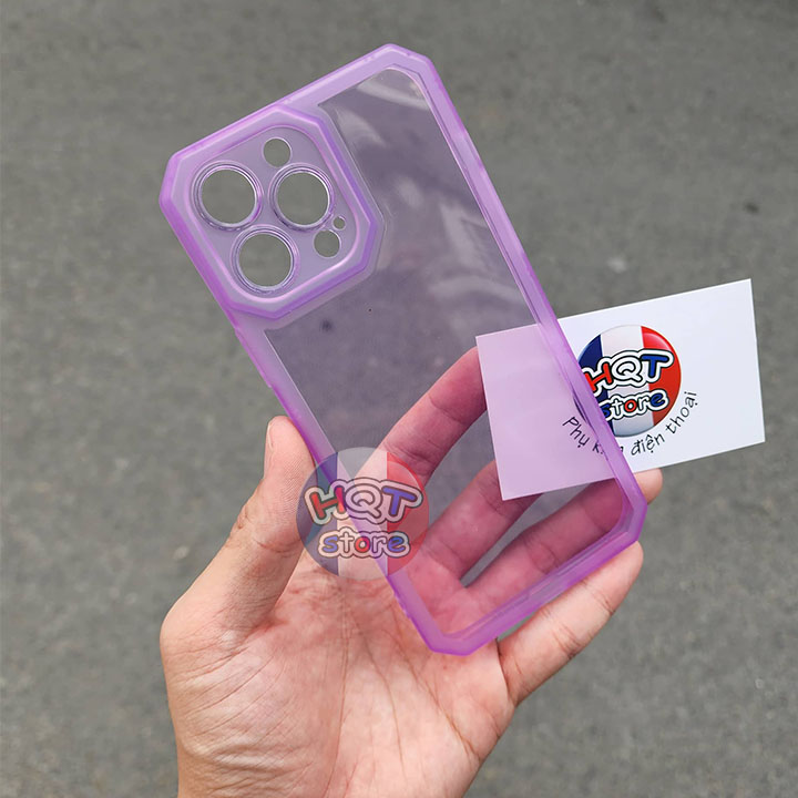 Ốp lưng dẻo trong viền nhám gor armor iphone 13 pro max / 13 pro / 13