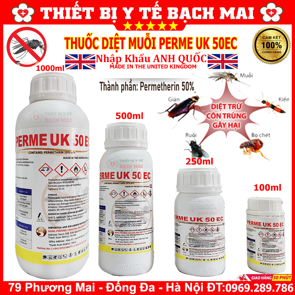 Thuốc Diệt Muỗi Perme UK 50EC 100ml Anh Quốc
