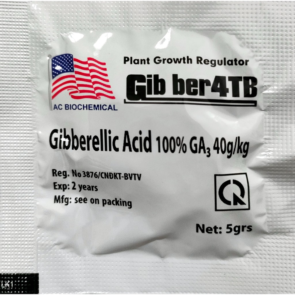 GA3 -Phân bón lá cao cấp Gibber 4TB dạng viên sủi 5gram