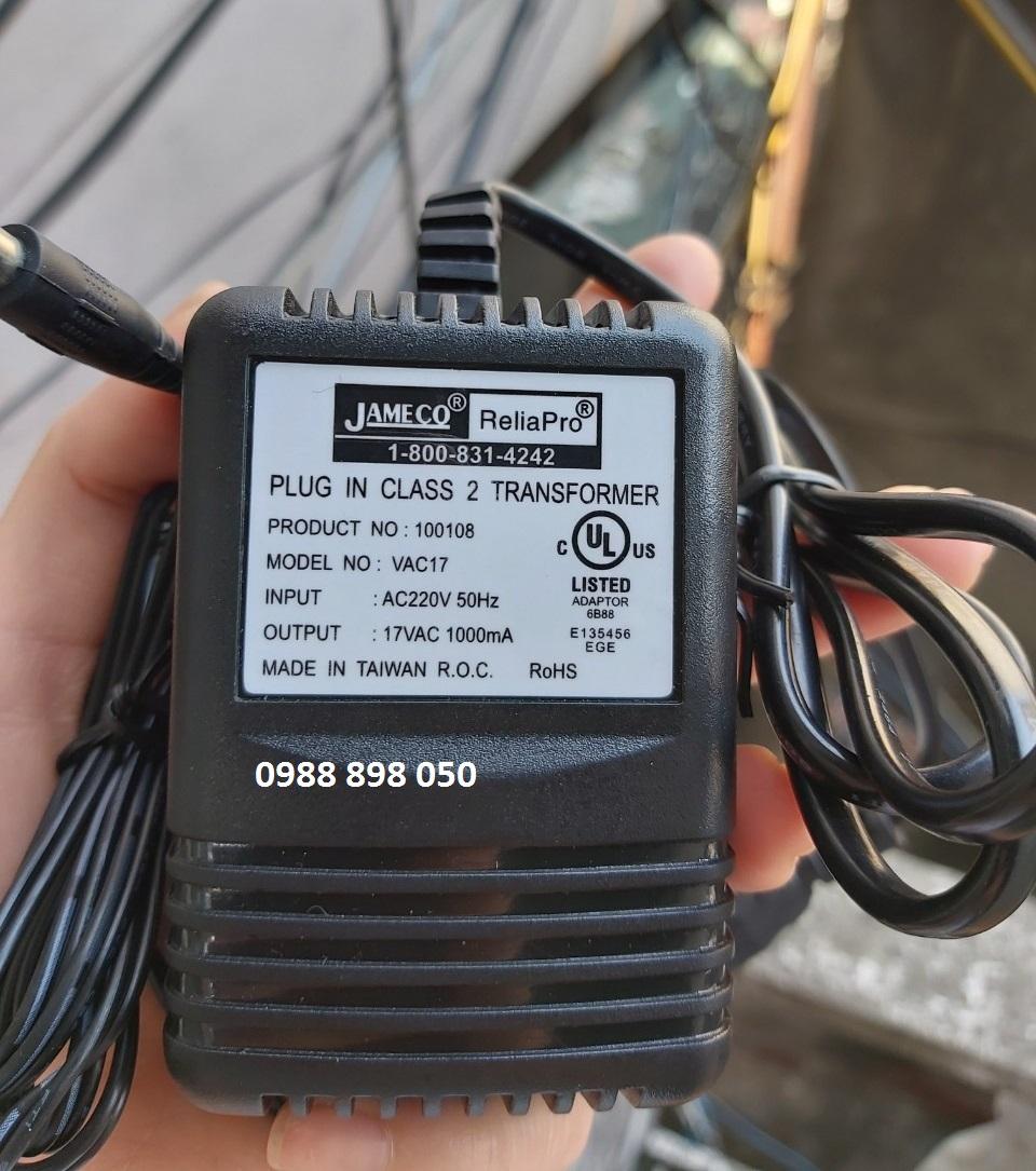 Cục nguồn xoay chiều AC 17v 1000ma hàng cao cấp