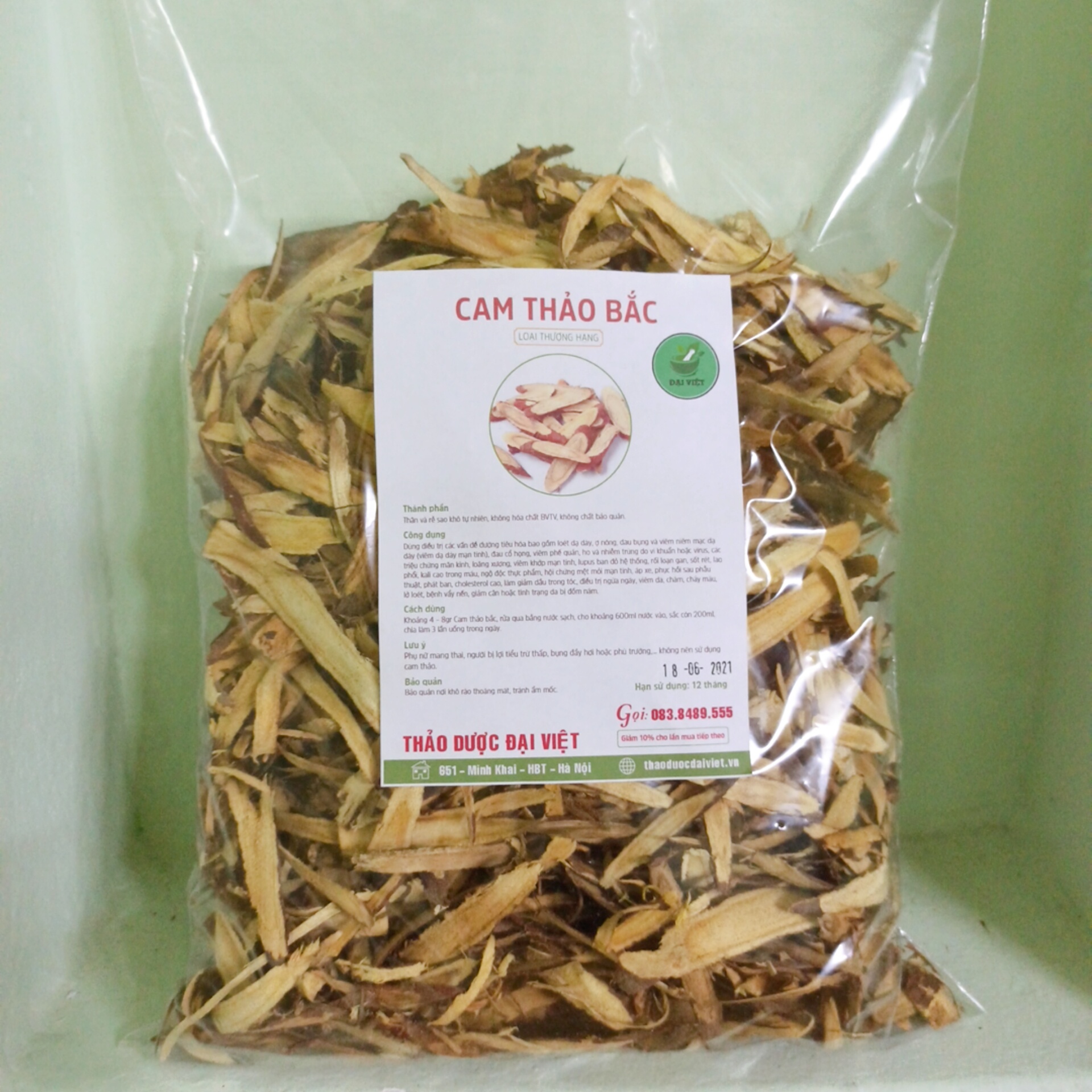 Cam thảo bắc (gói 1kg) - DV111