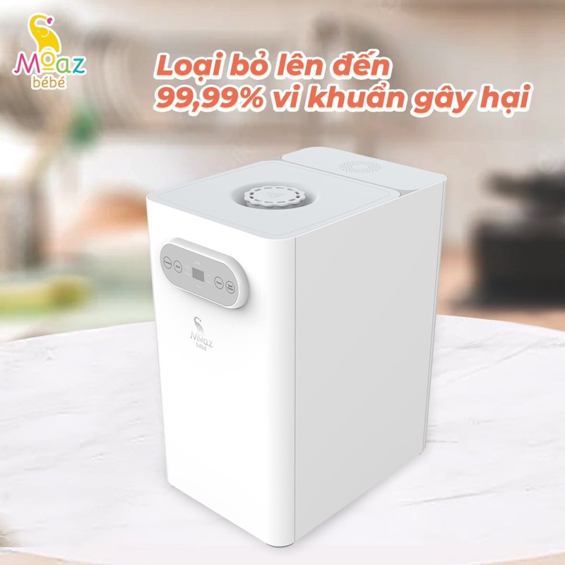[Tặng balo voi] Máy rửa bình sữa và tiệt trùng Moaz bé bé mb-035