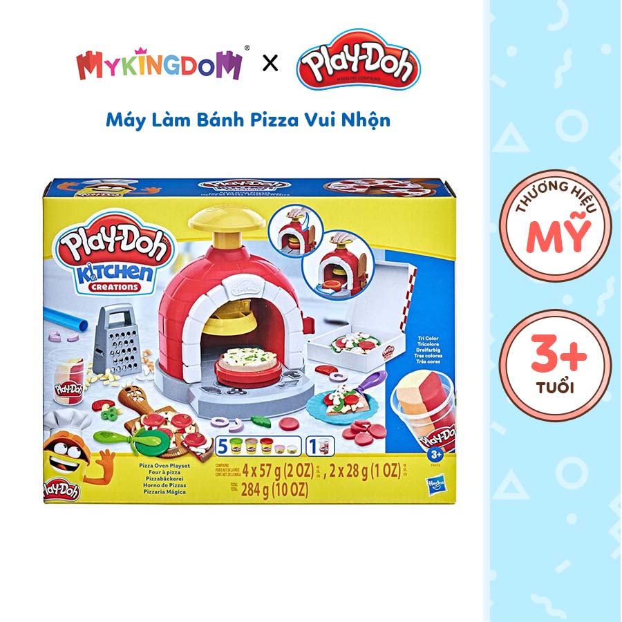Đồ chơi playdoh máy làm bánh pizza vui nhộn f4373