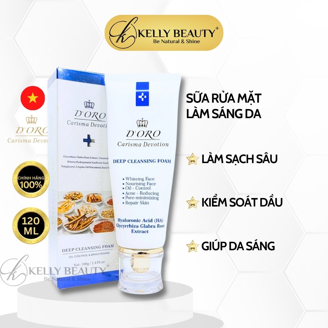 Sữa Rửa Mặt Sáng Da DORO Deep Cleansing Foam | Kelly Beauty