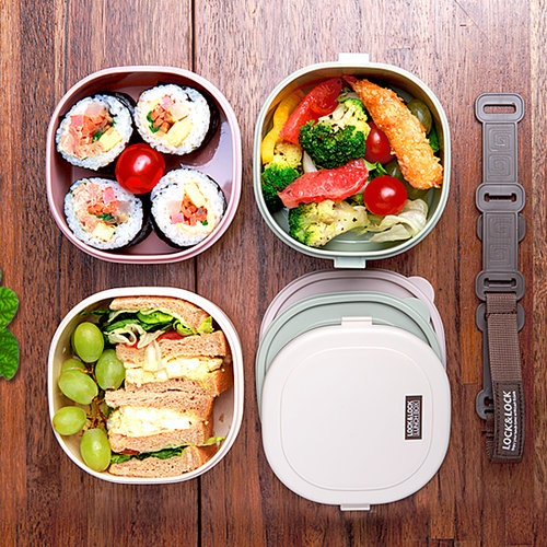 Cặp lồng cơm 3 tầng Lock&Lock HPL771 cỡ L 680ml (15,2 x 14,2 x 18 (cm)