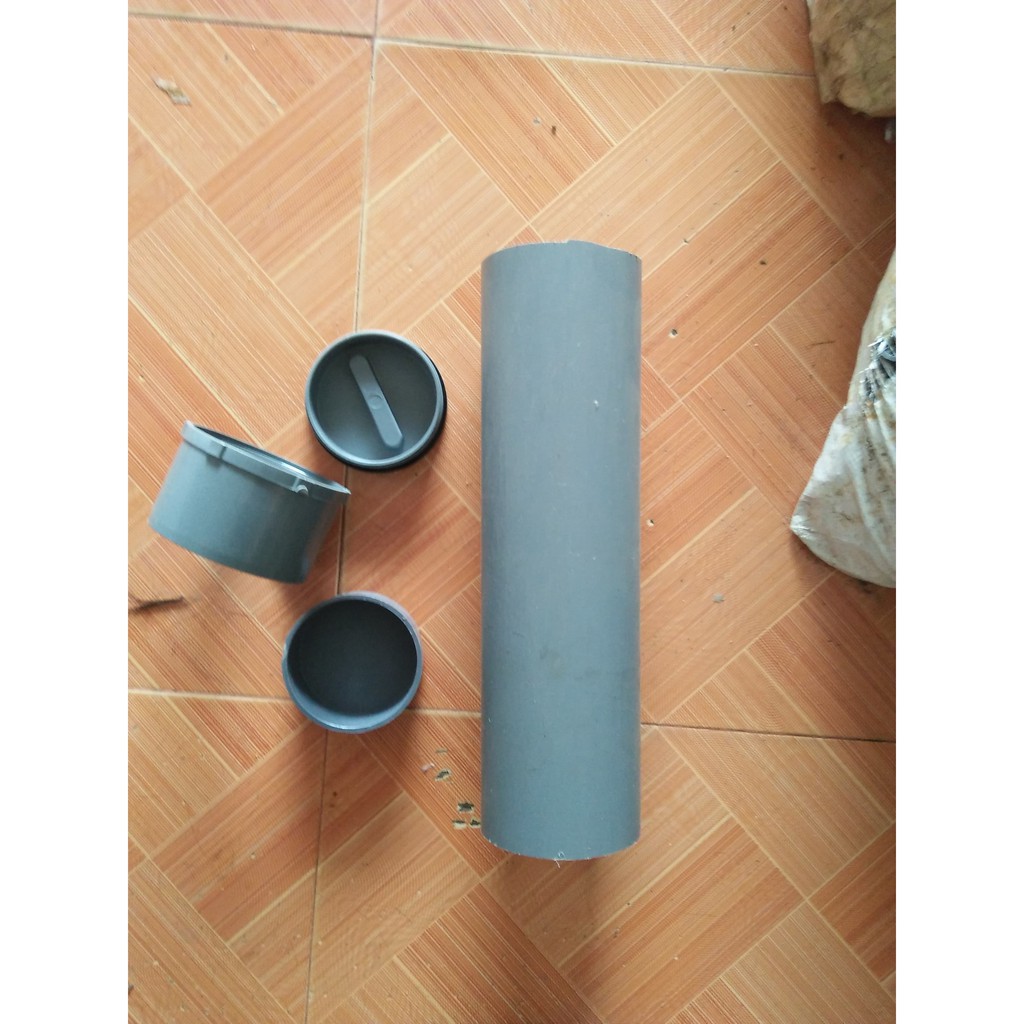 Combo bịt xả thông tắc + lắp bịt trơn 90 + 50cm ống 90 c2 tiền phong