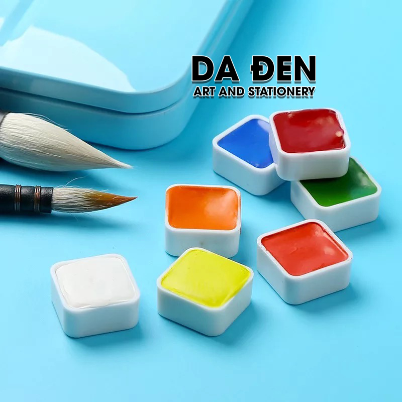 [DA ĐEN] Màu nước OWIN Hộp Sắt 24/36 Màu