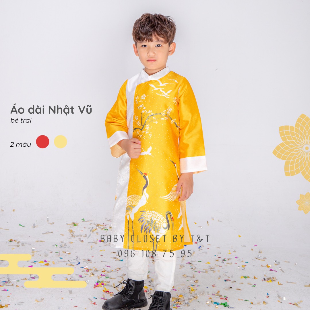 [HÀNG CAO CẤP] Áo dài Tết Nhật Vũ bé trai