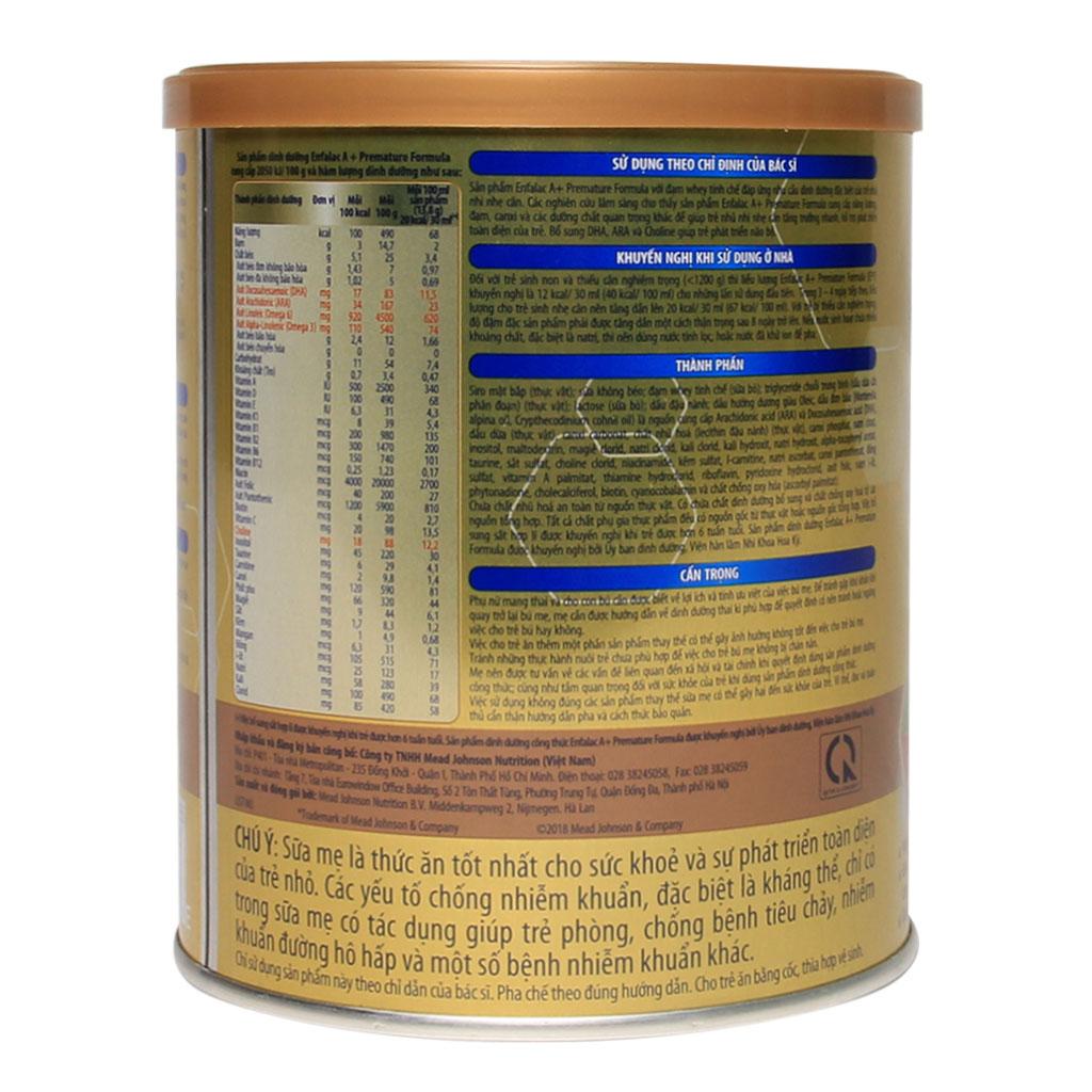 SỮA BỘT ENFAMIL A+ PREMATURE HỘP 400G