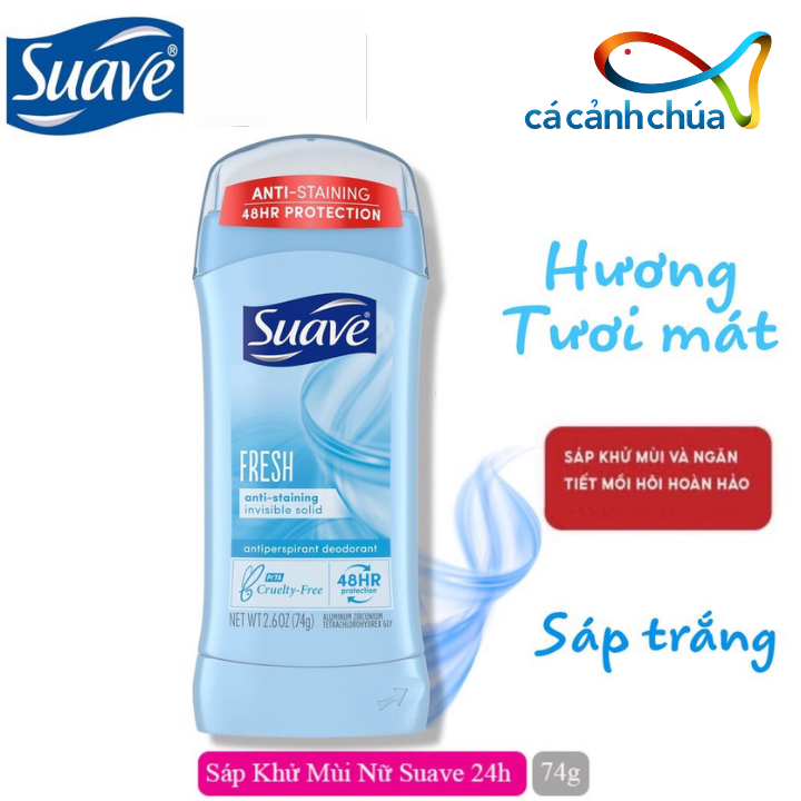 Lăn khử mùi Suave 24 Hour Protection 74g - Mỹ