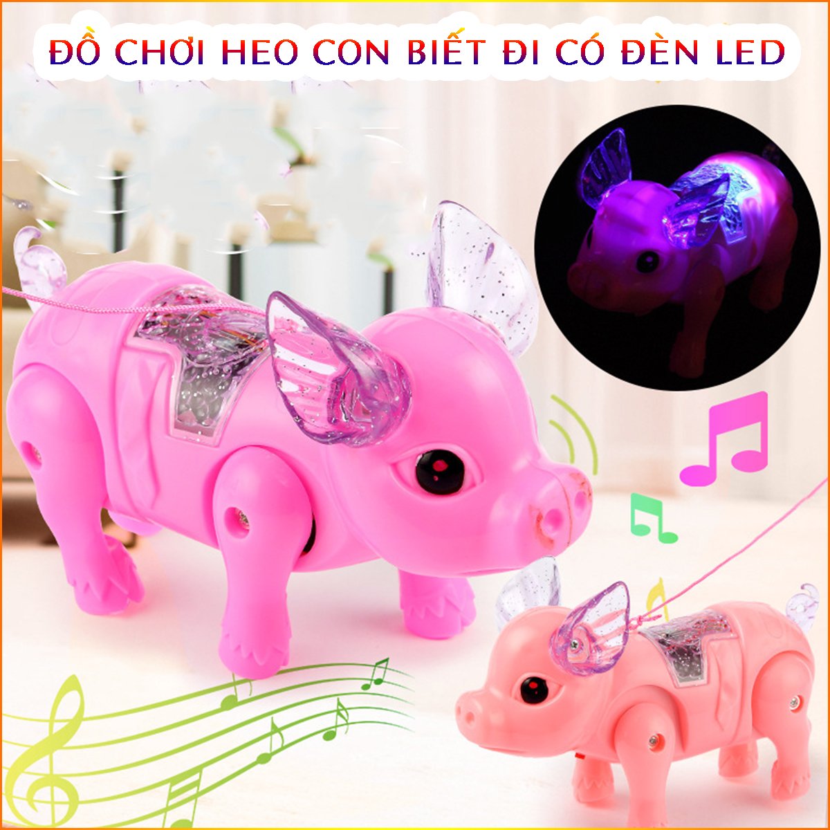Đồ chơi heo con biết đi vui nhộn cho bé
