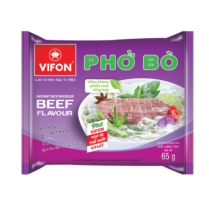 [HCM]Thùng 30 Gói Phở Bò VIFON 65g