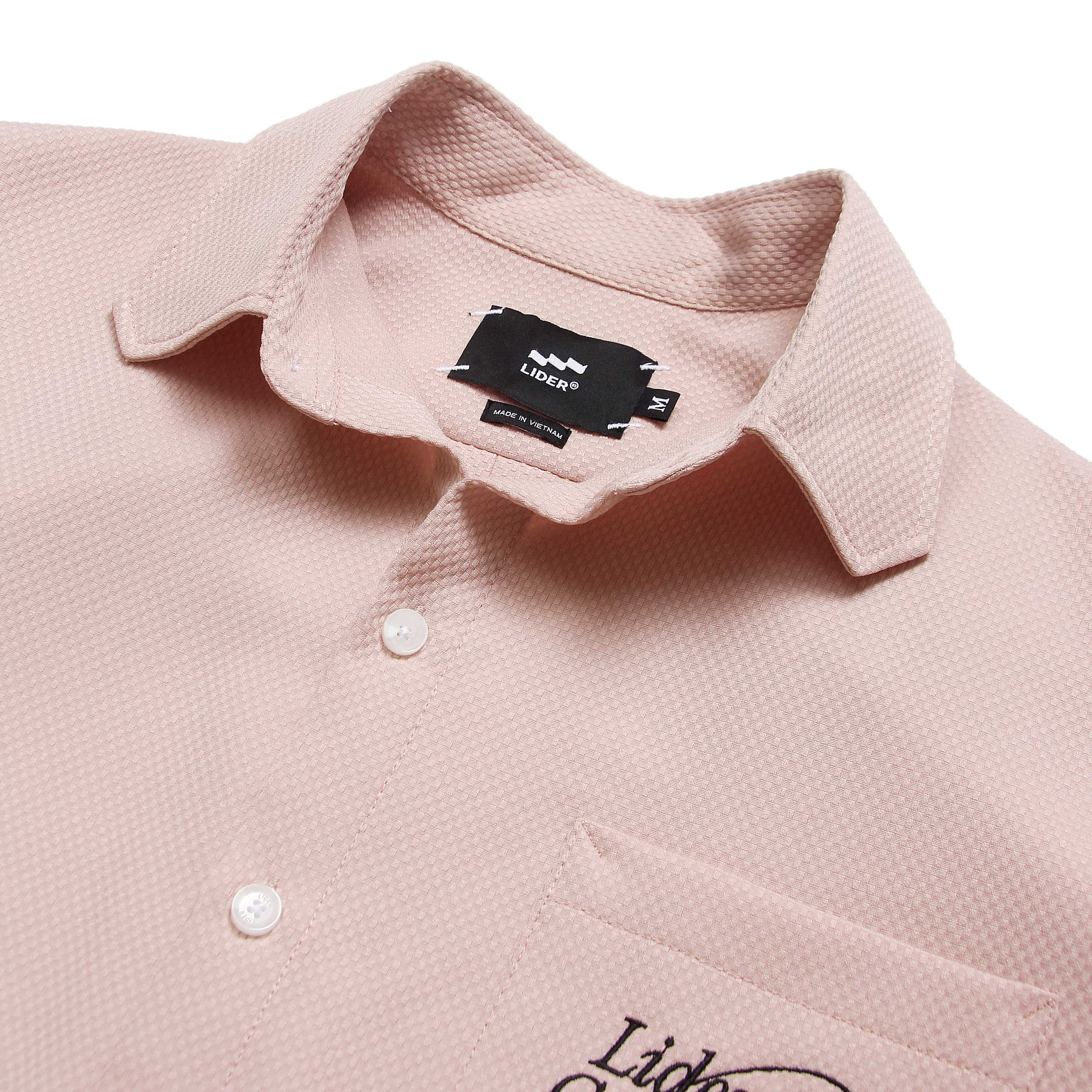 LIDERISM CUBAN SHIRT - Blush/White