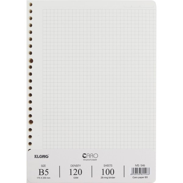 File Bìa Binder Còng Sắt Klong B5 8 Chấu VPP TUEMINH, Bìa File Tiện Lợi Thay Refill Giấy Klong Ms 549