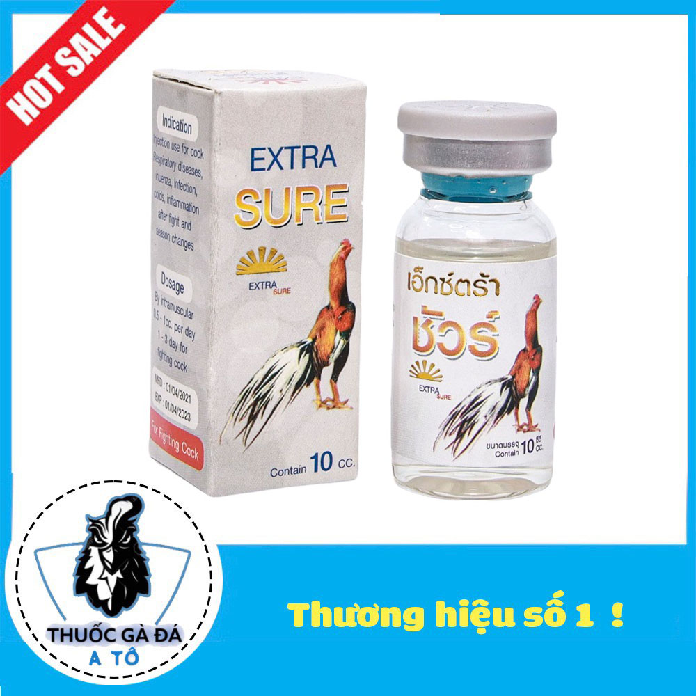EXTRA SURE KHÒ KHÈ, SỖ MŨI CHO GÀ ĐÁ 10ML