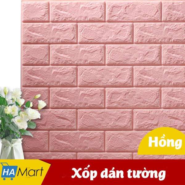 [Chọn màu] Xốp dán tường giả gạch 3D (10 tấm) kích thước 70x77cm cách âm, cách nhiệt dễ lau chùi