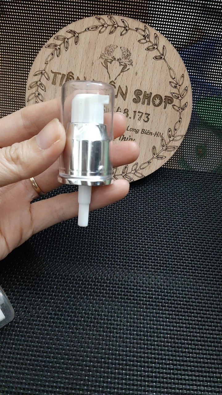 Chai thuỷ tinh mờ đầu xịt giọt bạc ( chọn size)