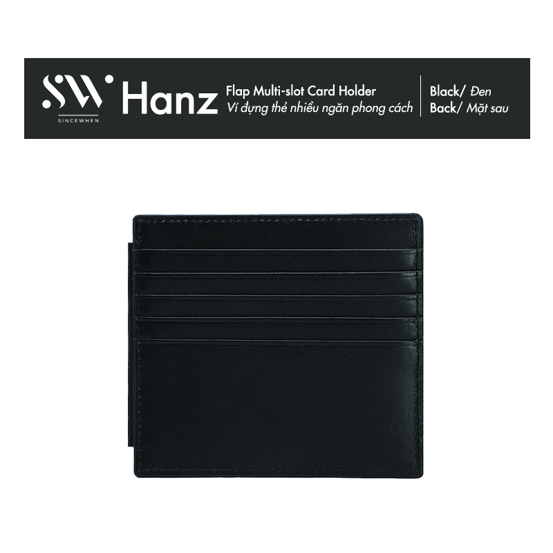 Ví đựng thẻ Sincewhen HANZ nhiều ngăn phong cách (Flap Multi-slot Card Holder)