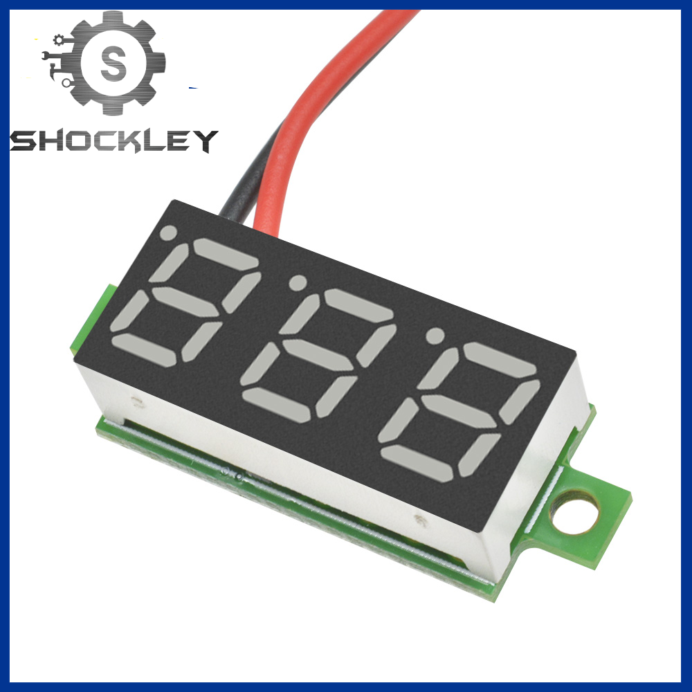 Shockley, Thiết Bị Kiểm Tra Điện Áp  Vôn Kế DC Kỹ Thuật Số Mini DC 3.7~30V Với Màn Hình LED 0.28 Inch