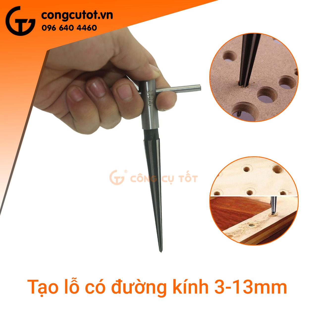 Mũi khoan côn gỗ - Mũi doa 6 cánh