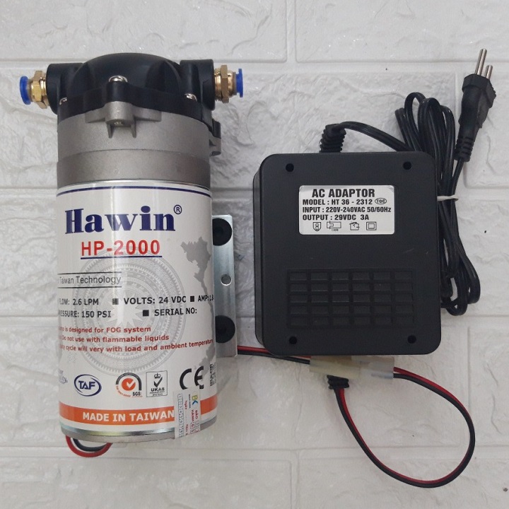 Máy phun sương Đài Loan Hawin HP-2000 (phun được 25-50 béc)