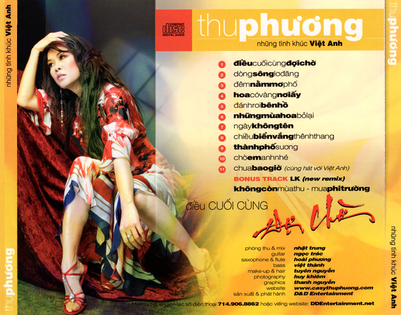 bộ 6 đĩa cd nhạc Thu Phương 1 (phôi đĩa nhật)
