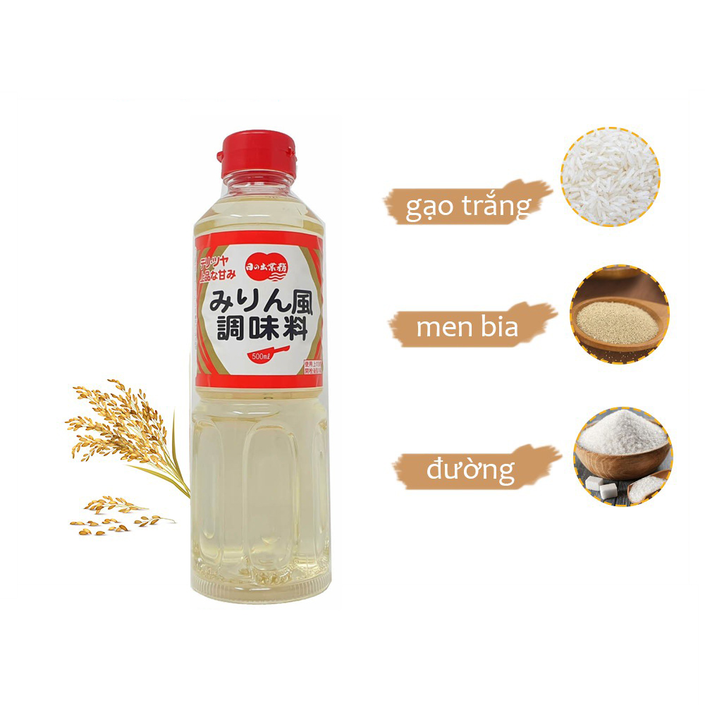Giấm Nấu Ăn Mirin Hinode - Chai 500ml