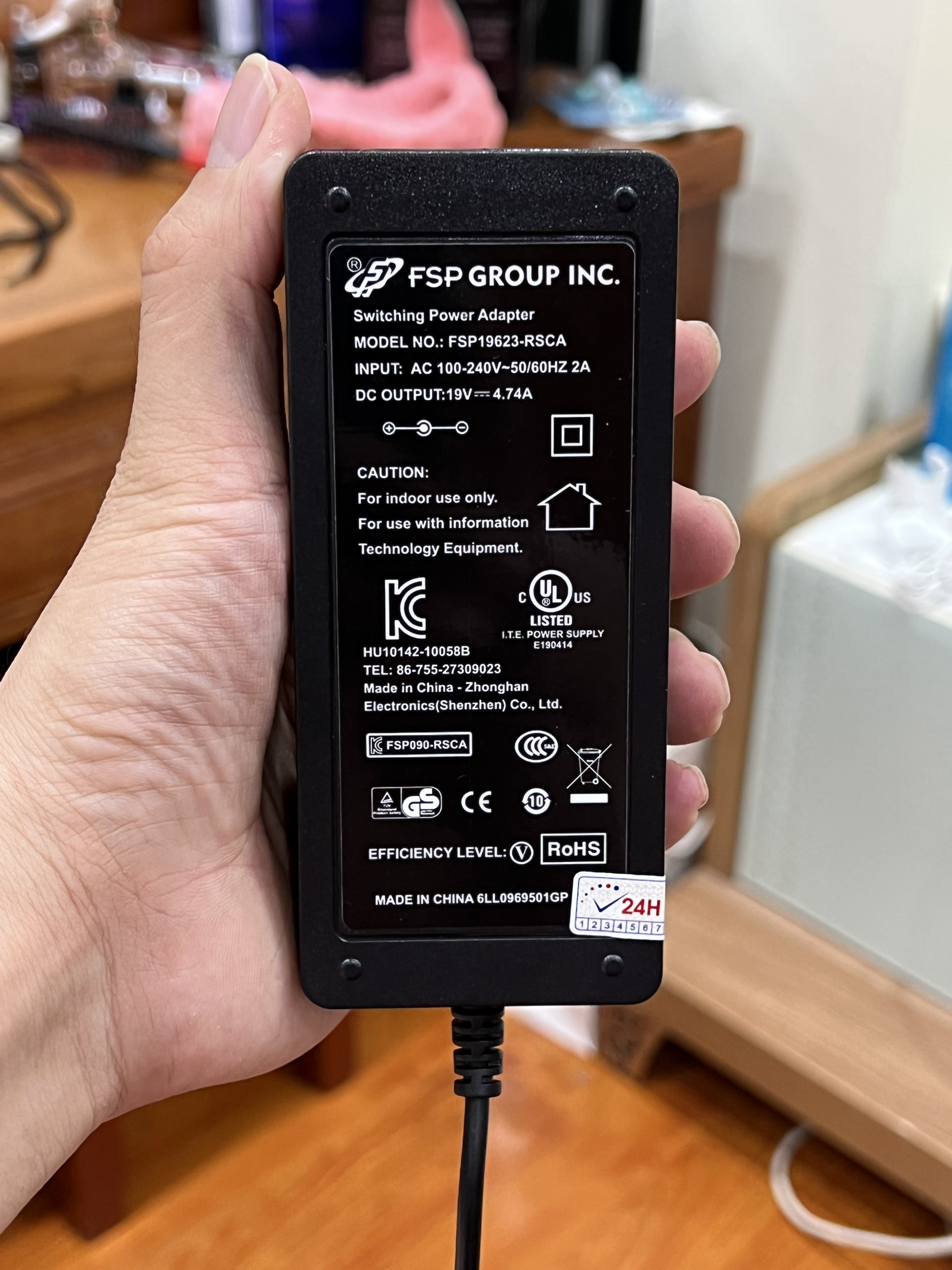 Nguồn 19v máy PC Intel NUC Kit