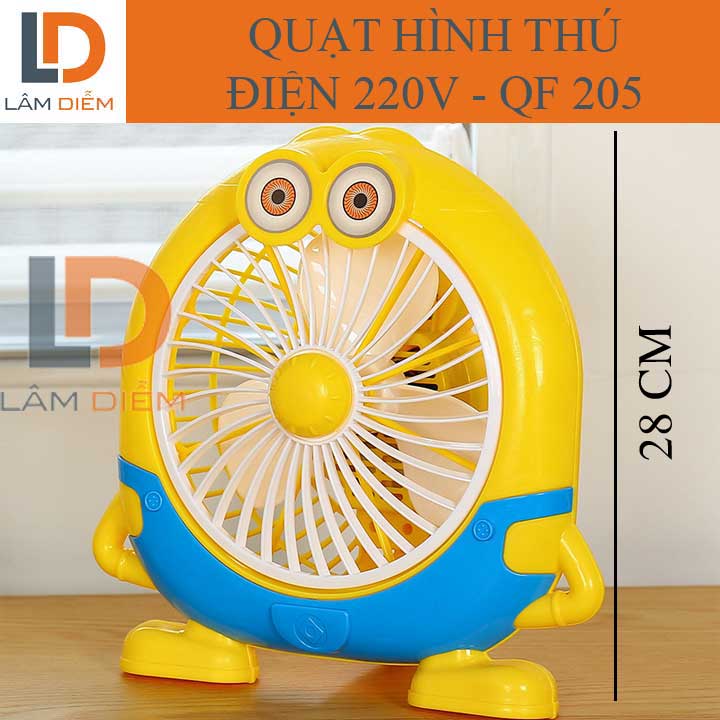 quạt hình thú điện 220v siêu mát