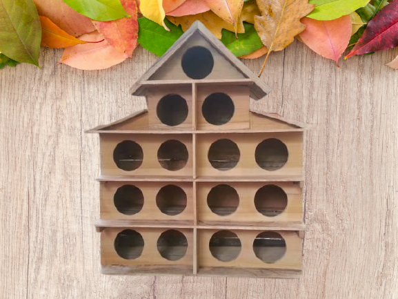Chuồng bồ câu gỗ 15 lỗ trồng gỗ cây vườn nuôi 8 đôi chim bồ câu thả