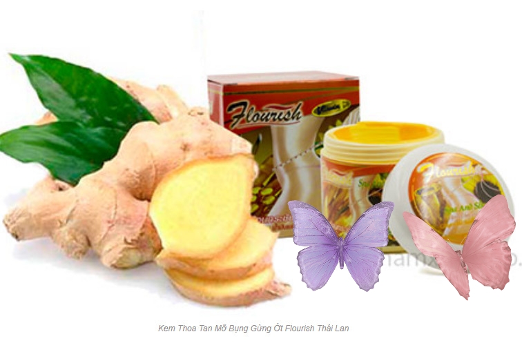 Kem tan mỡ bụng gừng ớt TháI Lan