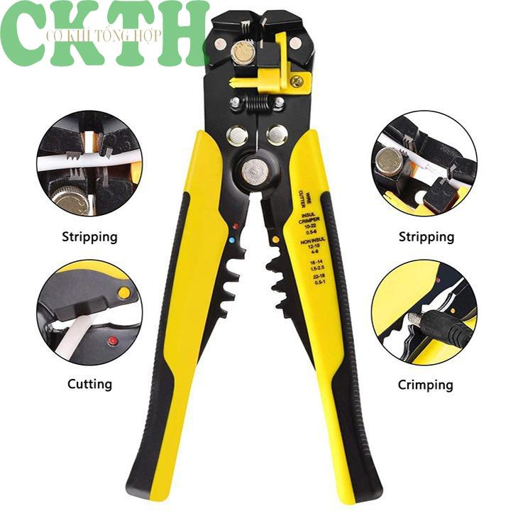 Kìm Tuốt Dây Điện, Bấm COS Đa Năng