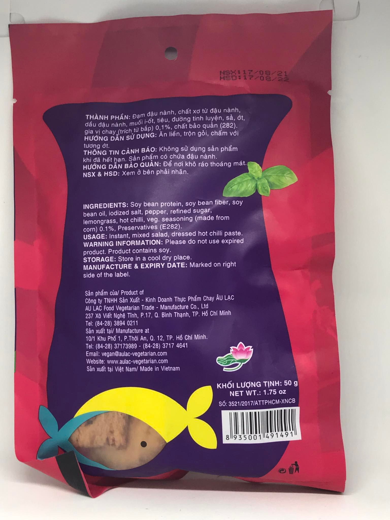 Khô Cá Thiều Chay Âu Lạc - Gói 50g