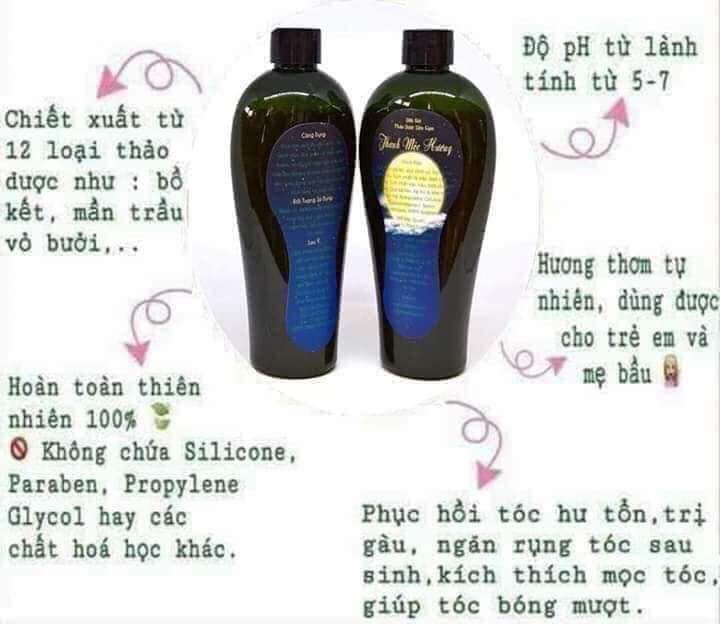 dầu gội đầu thảo dược thanh mộc hương