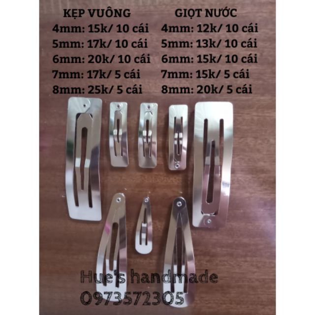 Phôi Kẹp Tóc - Kẹp Tóc Handmade