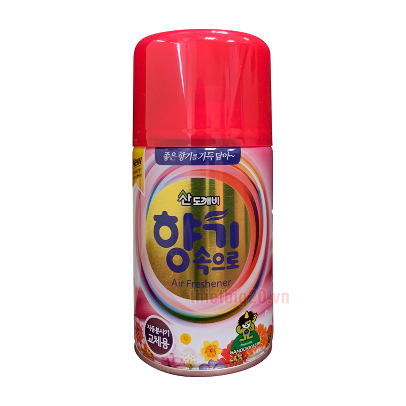 Bình xịt khử mùi xe ô tô, phòng ốc hương cà phê Hàn Quốc Sandokkaebi - 300ml