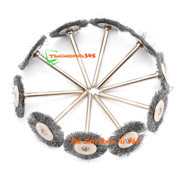 CHỔI ĐÁNH BÓNG, ĐÁNH GỈ CHO MÁY MÀI TRỤC 3MM