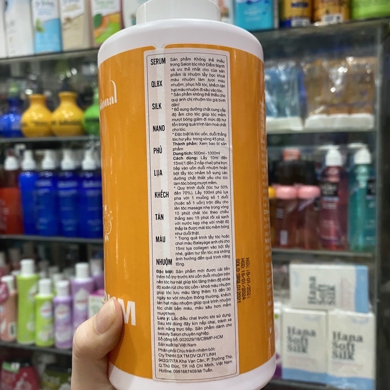 [HCM]Phục hồi phủ lụa Collagen Nano Silk Serum 1000ml